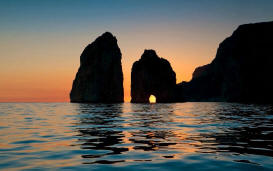 Capri Inselrundfahrt Sonnenutergang