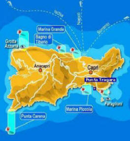Karte Capri